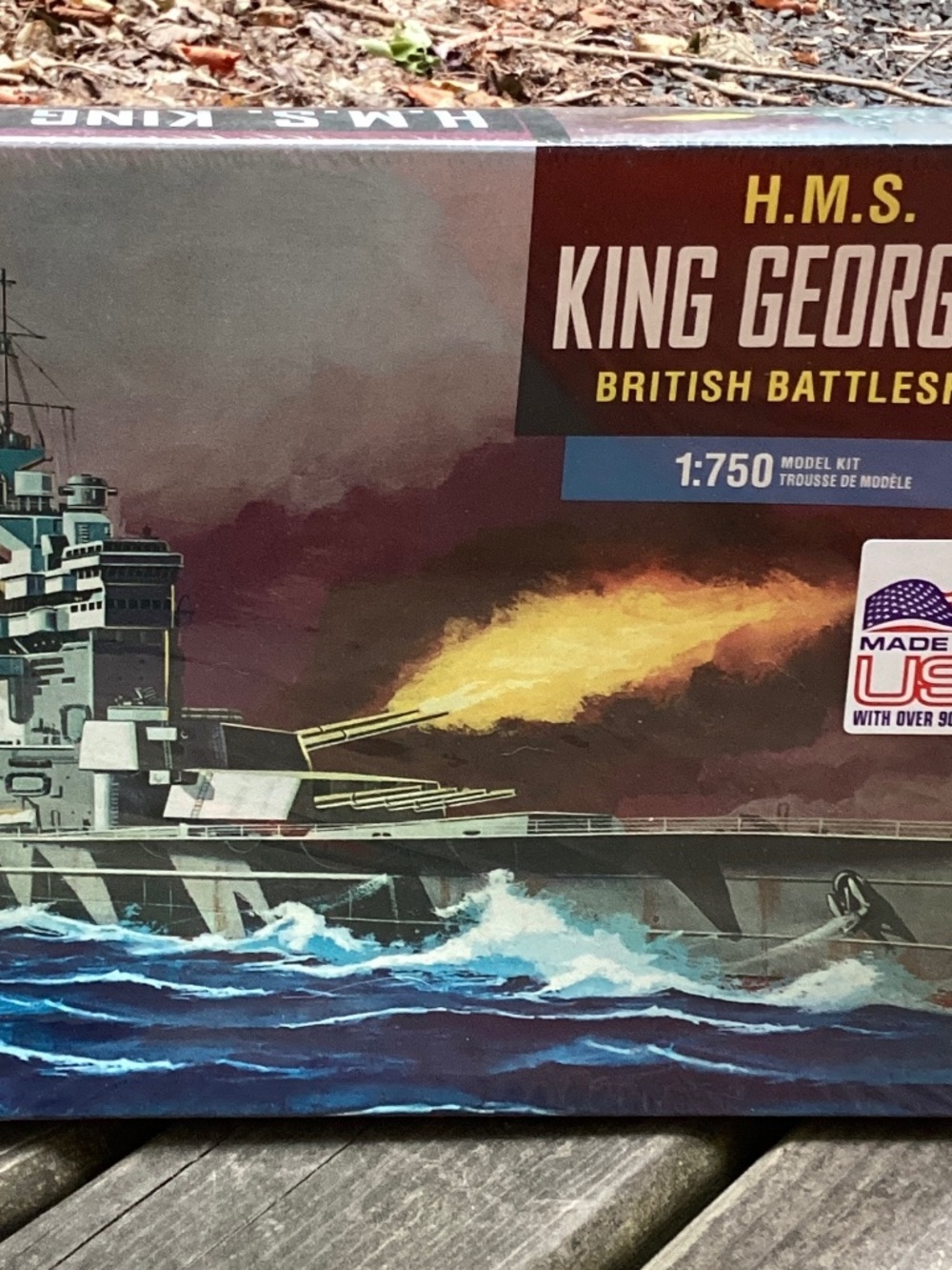 Model Kits Lindberg H.M.S. King George V British Battleship Model Kit 1:750